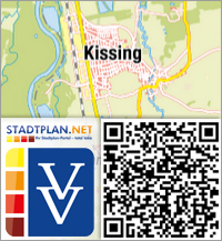 Stadtplan Kissing, Aichach-Friedberg, Bayern, Deutschland - stadtplan.net
